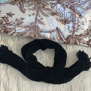 Black Chenille Scarf